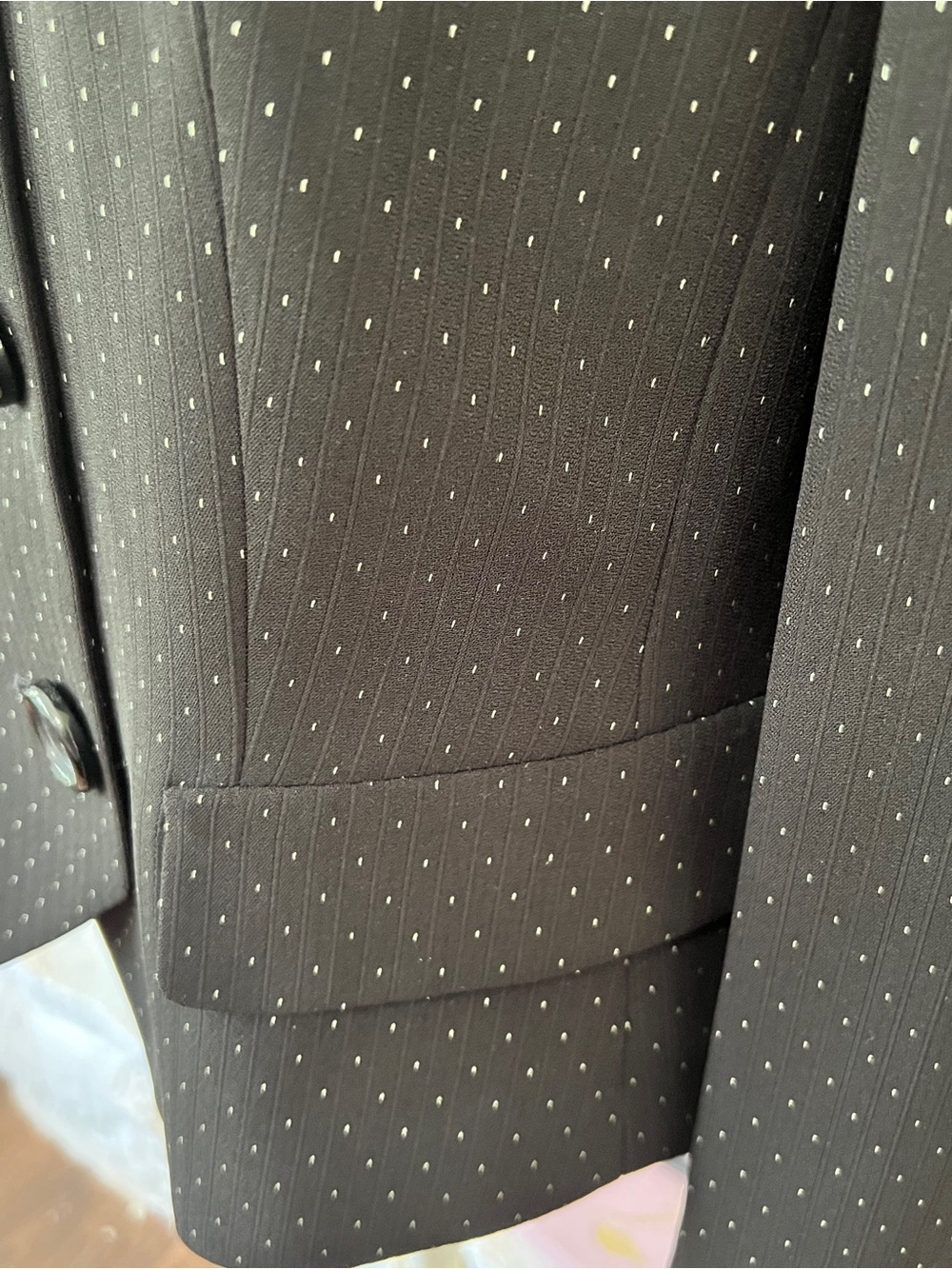 Tahari Double-Breasted Women’s Black Blazer Jacket Size 14P - Picture 8 of 13